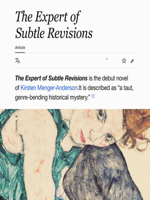 The Expert of Subtle Revisions - Audiobook